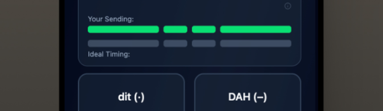Real-time timing feedback. The bars show what the operator sent against what the character calls for — not to judge, but to build the muscle memory that transfers to real operating conditions.